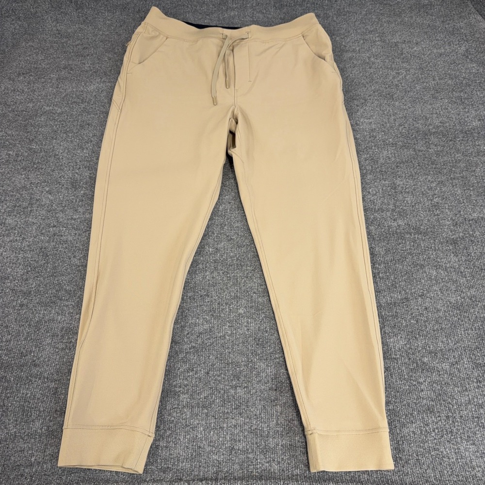 Birddogs Jogger Pants Men 2XL Tan Khaki Lined Stretch Golf Athleisure Drawstring